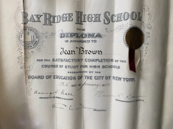 Jean Brown Bay Ridge High School Diploma