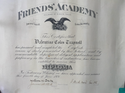 Valentine Tranell Friends Academy Diploma