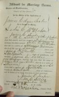 Serles-McMahon marriage license 1886
