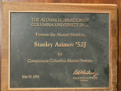 Stan Asimov 1994 Columbia Award