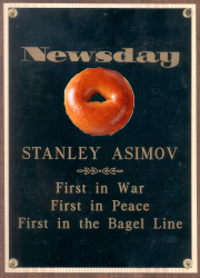 Stan Asimov Newsday Bagel