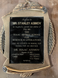 Stan Asimov PS 99 1993 Award