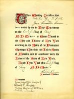 Jean Brown - Coles Trapnell Wedding Certificate 1930