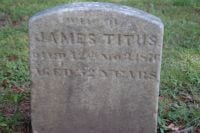 Caroline - Wife of James Titus Headstone