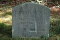 Elizabeth Birdsall Coles Headstone
