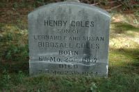 Henry Coles 1944 Headstone