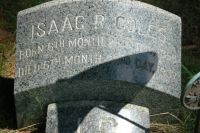 Isaac R Coles Headstone