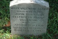 Mary Valentine Headstone