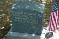 William M Valentine Headstone