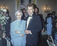 Betty Trapnell with Nick Brown 1989