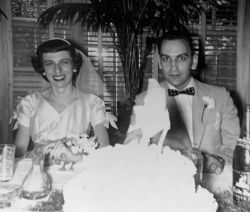 Joan and Herbert Pearlin Wedding  Celebration July 1954